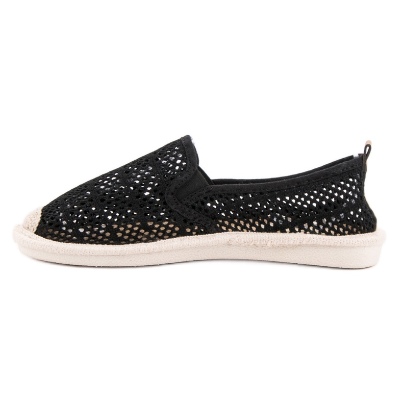 Slip-On-Sneaker aus Spitze schwarz 2