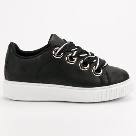 Sportschuhe mit Glitzer schwarz 2