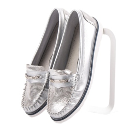 Filippo Bequeme Lederslipper grau 1