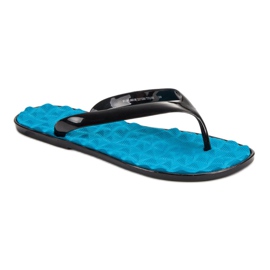 SHELOVET Flip-Flops aus Gummi blau 1