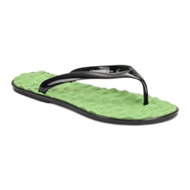 SHELOVET Flip-Flops aus Gummi grün 1