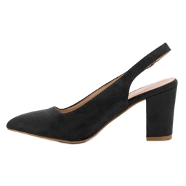 VINCEZA Wildlederpumps schwarz 1