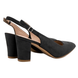 VINCEZA Wildlederpumps schwarz 2