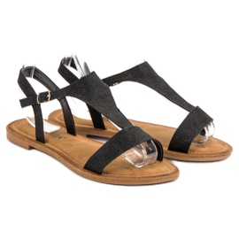 Vinceza Schwarze Sandalen 1