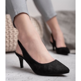 Cm Paris Pumps mit entdecktem Absatz schwarz 2