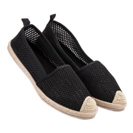 Seastar Schwarze Textil-Espadrilles 2