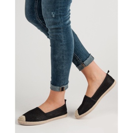 Seastar Schwarze Textil-Espadrilles 1