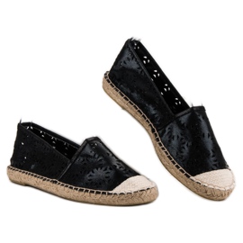 Cm Paris Textil-Espadrilles schwarz 2
