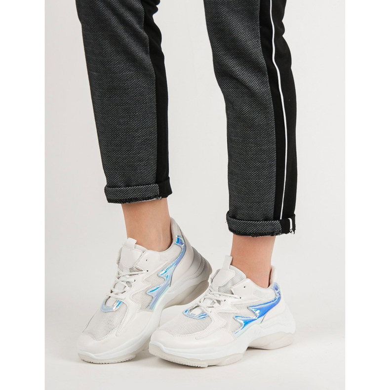 Kayla Weiße Sneaker mit Holo-Effekt 1