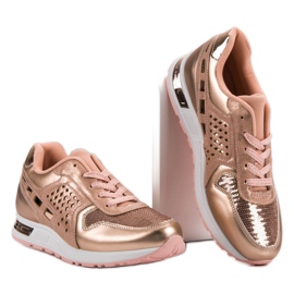 Sportschuhe mit Pailletten rosa 2