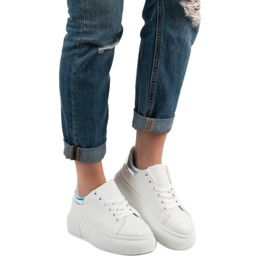 Renda Weiße Schuhe auf der Plattform 1