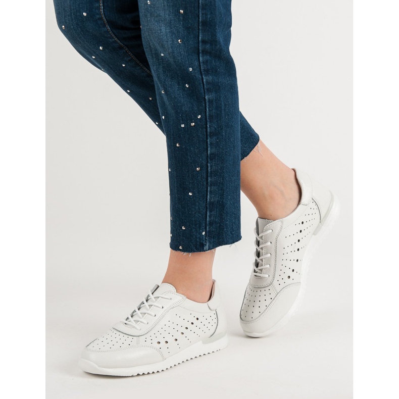 Kylie Weiße Lederschuhe 2