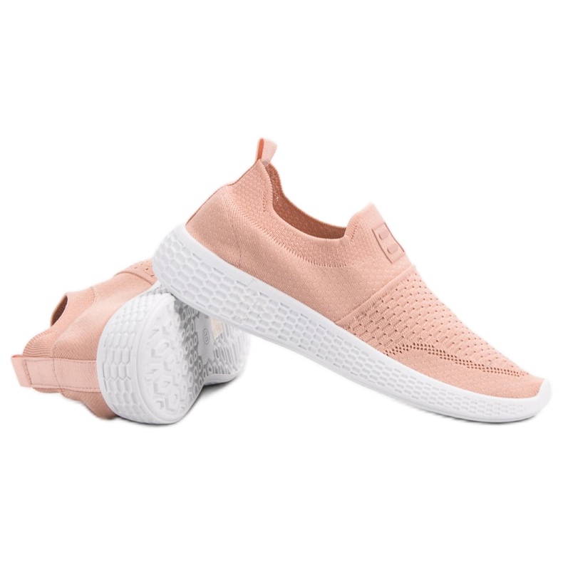 Weide Modische Textilschuhe rosa 1