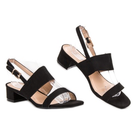 Small Swan Bequeme Sandalen mit hohen Absätzen schwarz 2