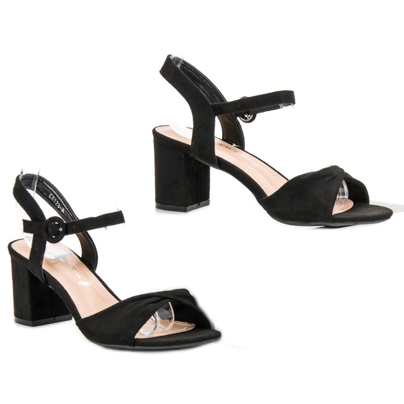 Elegante schwarze Sandalen 1