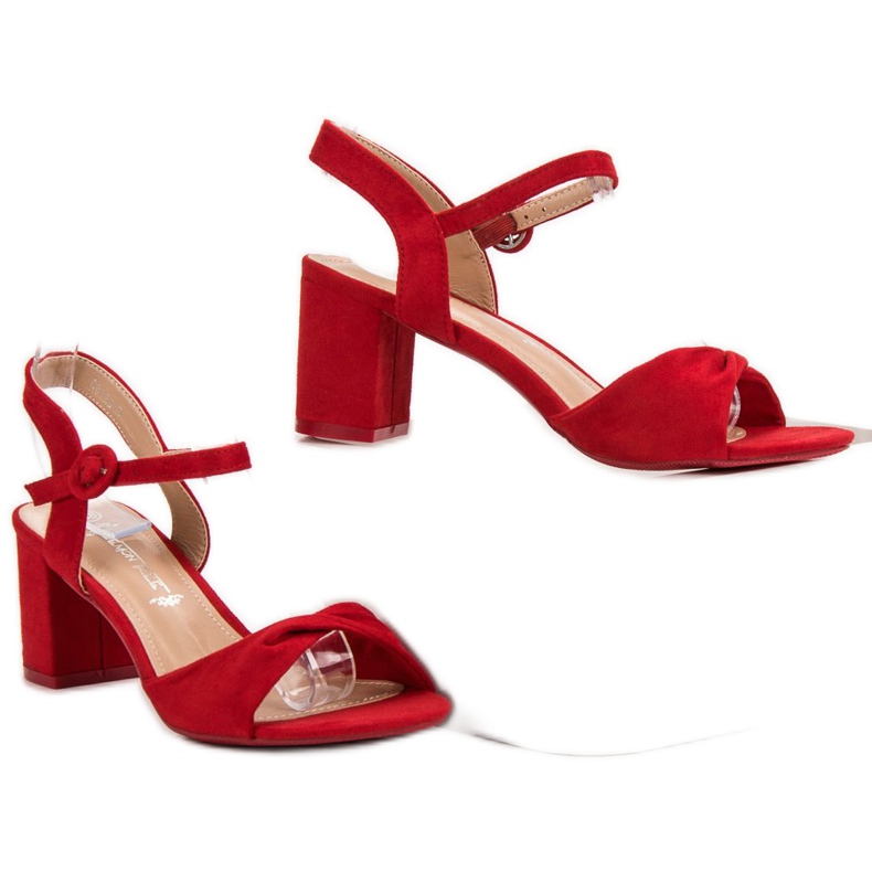 Elegante rote Sandalen 1