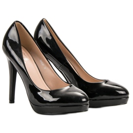 Small Swan Lackierte Pins auf der Plattform schwarz 1