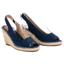 Seastar Keilsandalen blau marineblau 1