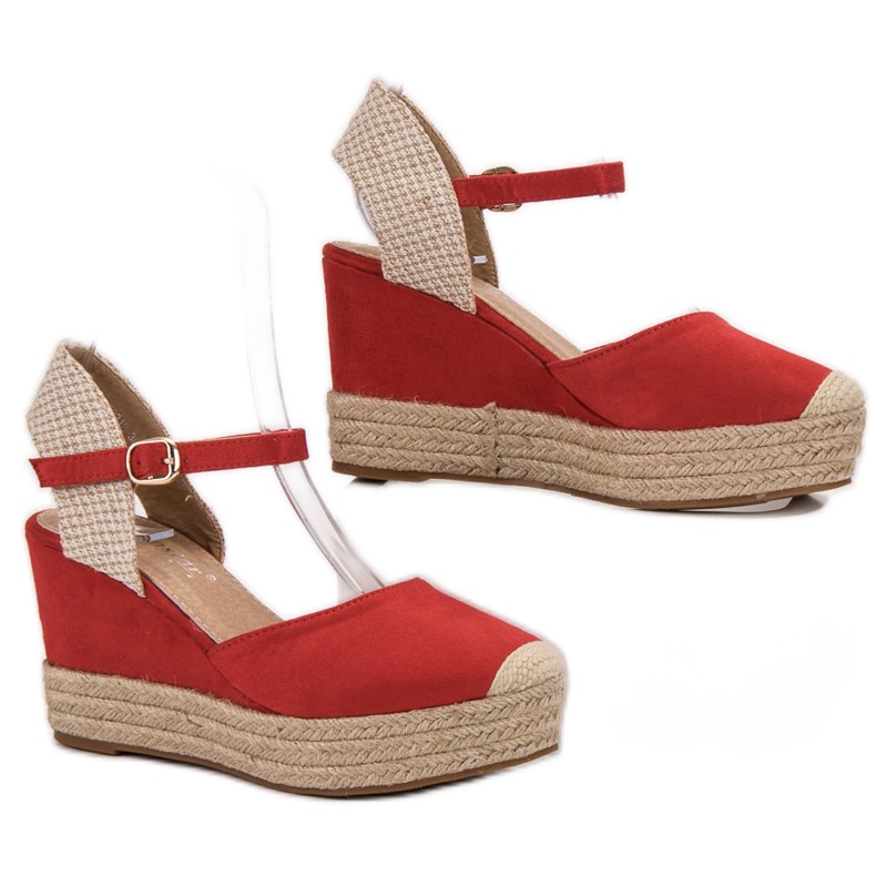 Seastar Espadrilles auf der Plattform rot 1