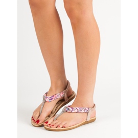 Cm Paris Modische japanische Sandalen rosa 2