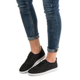 SHELOVET Textile Schnürschuhe schwarz 1