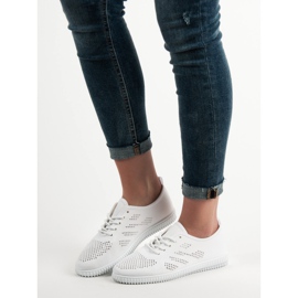 SHELOVET Textile Schnürschuhe weiß 1