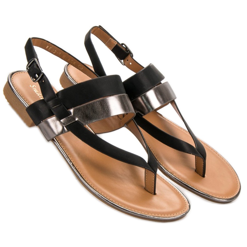 Small Swan Japanische Sandalen schwarz 2