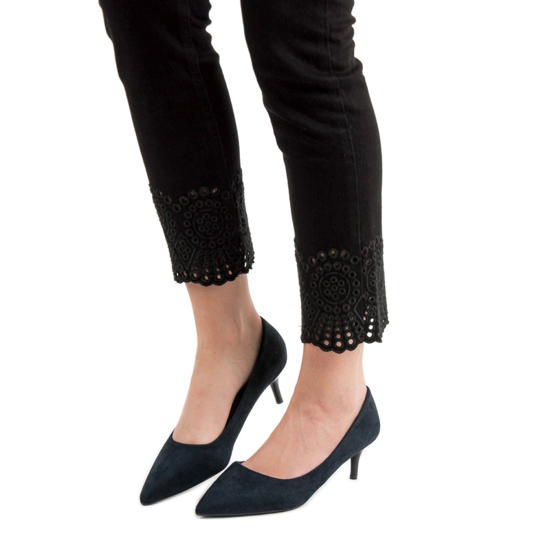 Nio Nio Schwarze Wildleder Pumps 1