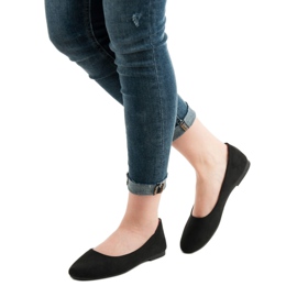 Evento Ballerinas aus schwarzem Wildleder 2