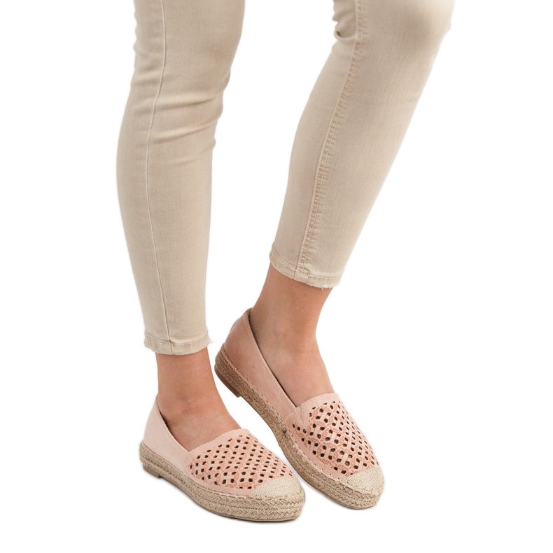 VICES Wildleder-Espadrilles rosa 1
