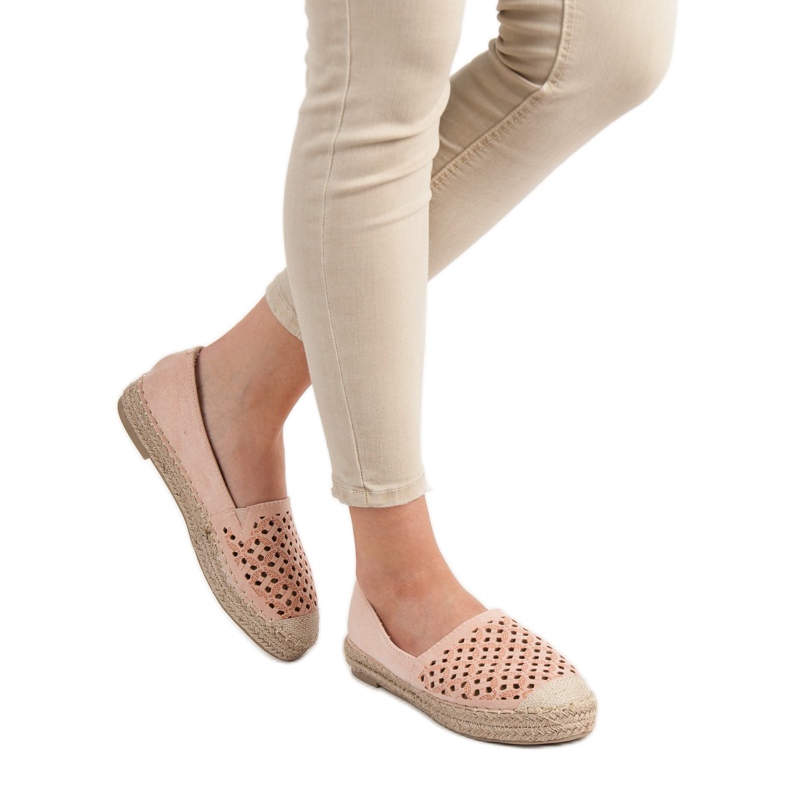 VICES Wildleder-Espadrilles rosa 2