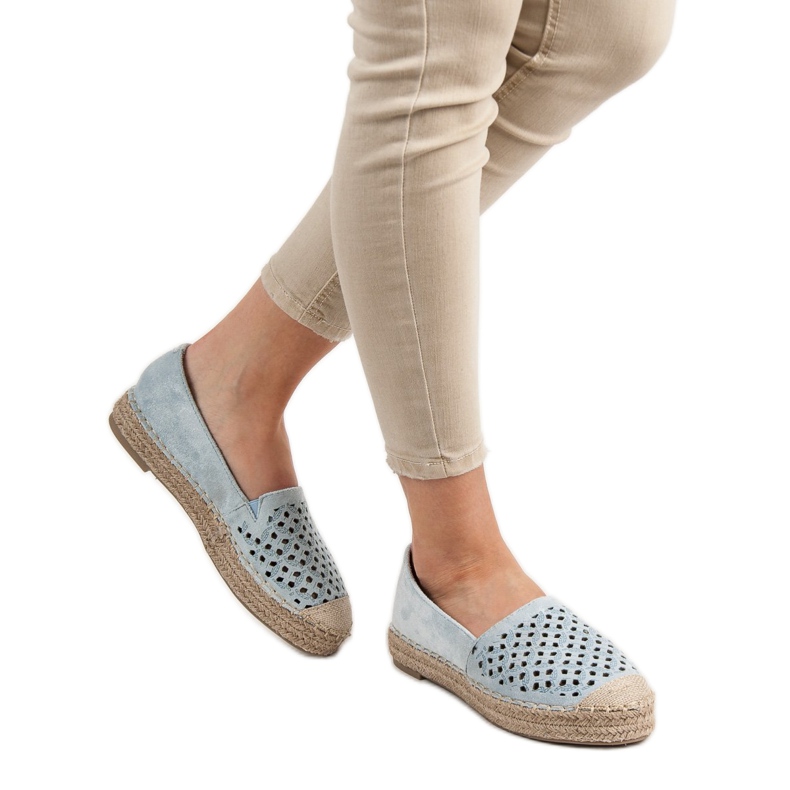 VICES Wildleder-Espadrilles blau 2