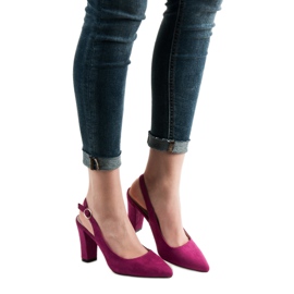 Goodin Pumps mit offenem Absatz rosa 2