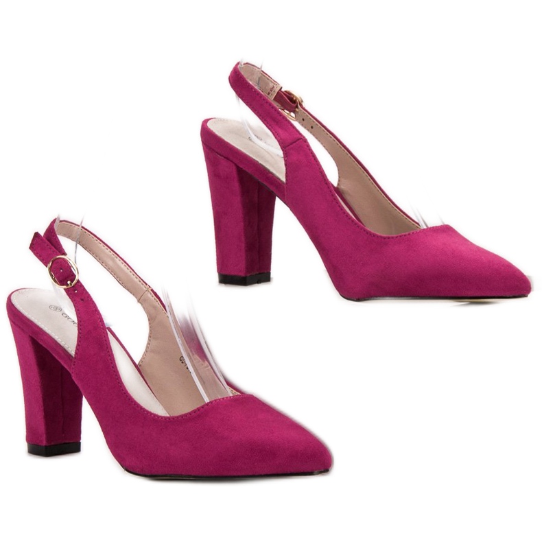 Goodin Pumps mit offenem Absatz rosa 1
