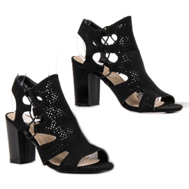 Goodin Modische schwarze Sandalen 2