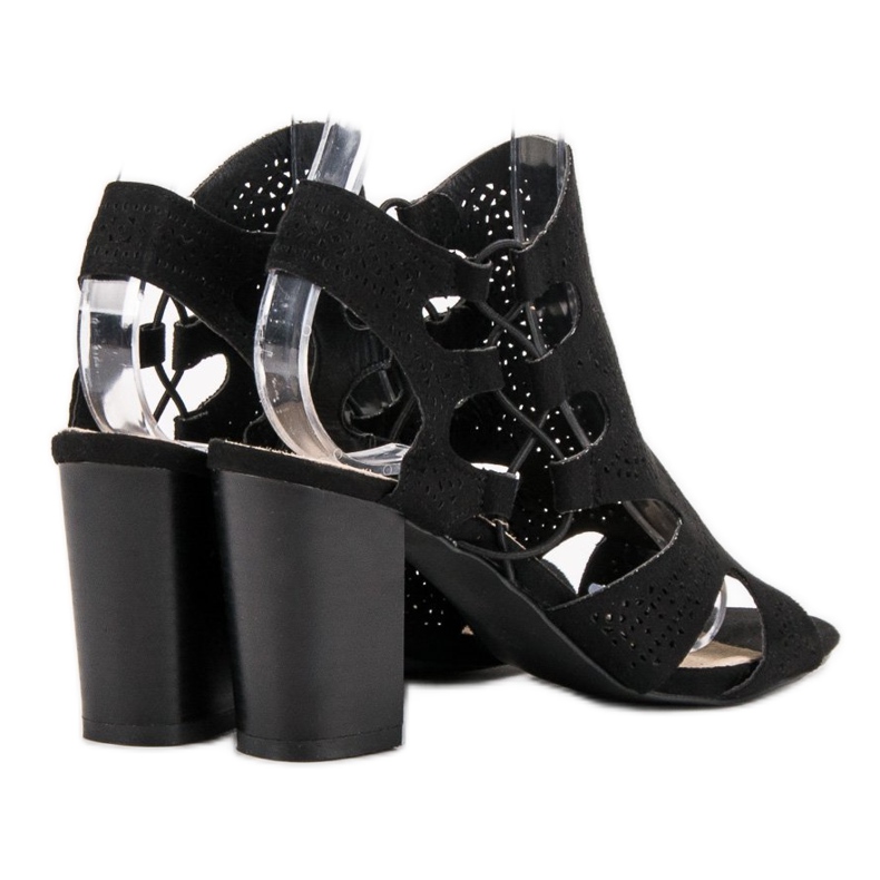 Goodin Modische schwarze Sandalen 1