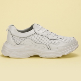 Goodin Weiße Ledersneaker 2