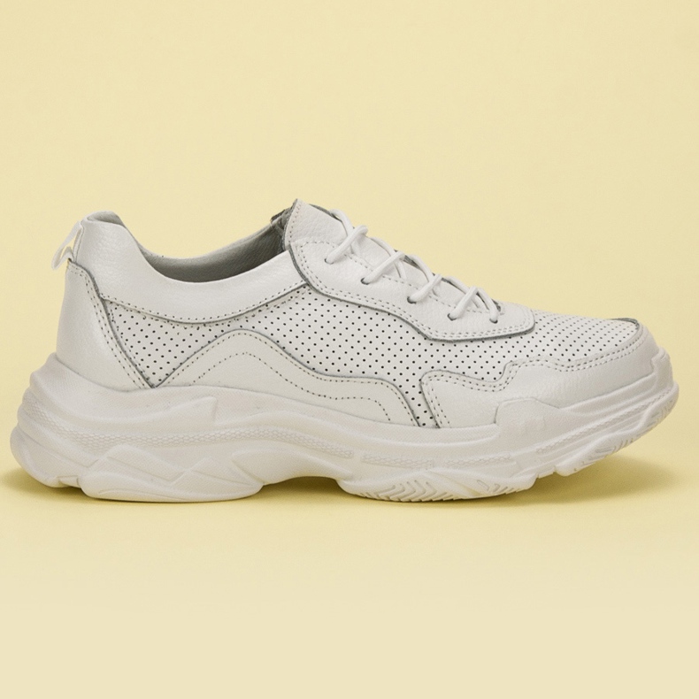 Goodin Weiße Ledersneaker 2