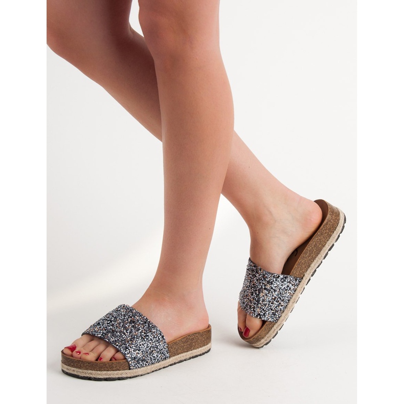 Goodin Modische Damenhausschuhe grau 1