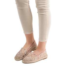 Espadrilles aus Spitze VICES rosa 2