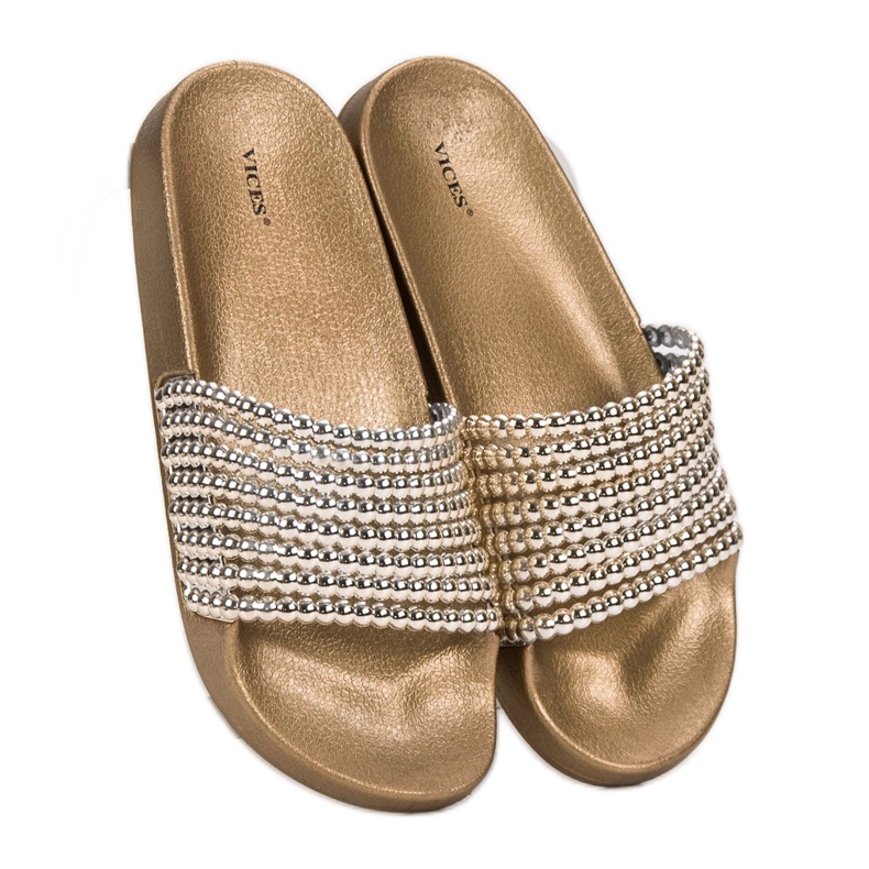 Modische VICES Hausschuhe gelb 1