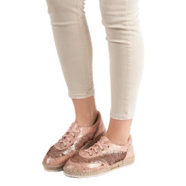Schuhe mit Pailletten VICES rosa 2