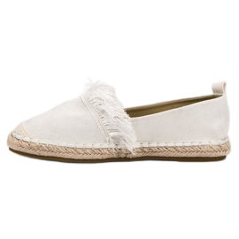 Lily Shoes Espadrilles mit Fransen weiß 1