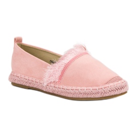 Lily Shoes Espadrilles mit Fransen rosa 1