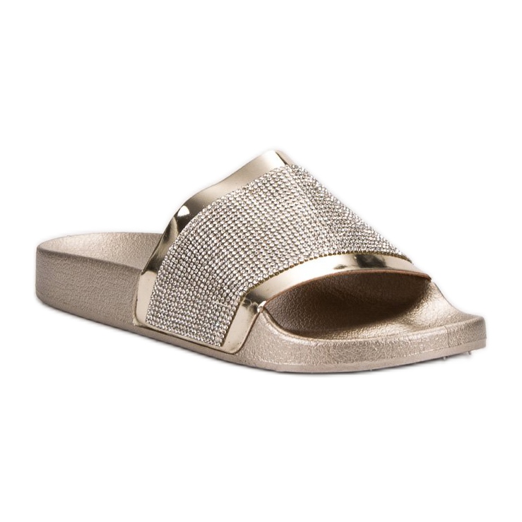 VICES Hausschuhe mit Zirkonia gelb 1