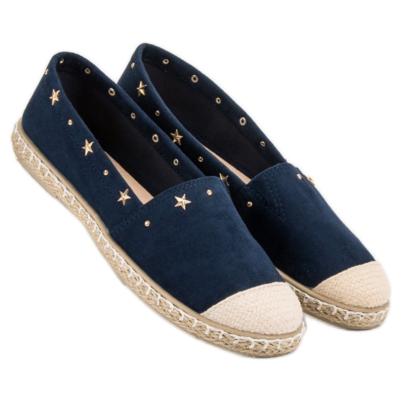 SHELOVET Espadrilles mit Jets marineblau 2