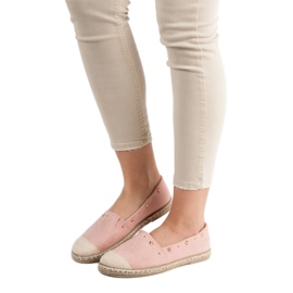 SHELOVET Espadrilles mit Jets rosa 1