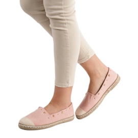 SHELOVET Espadrilles mit Jets rosa 2