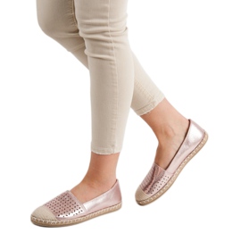 New Tlck Glitzer-Espadrilles rosa 1