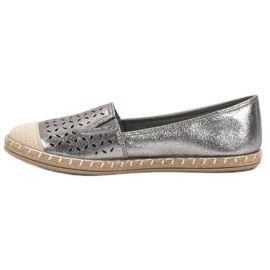 New Tlck Glitzer-Espadrilles grau 2
